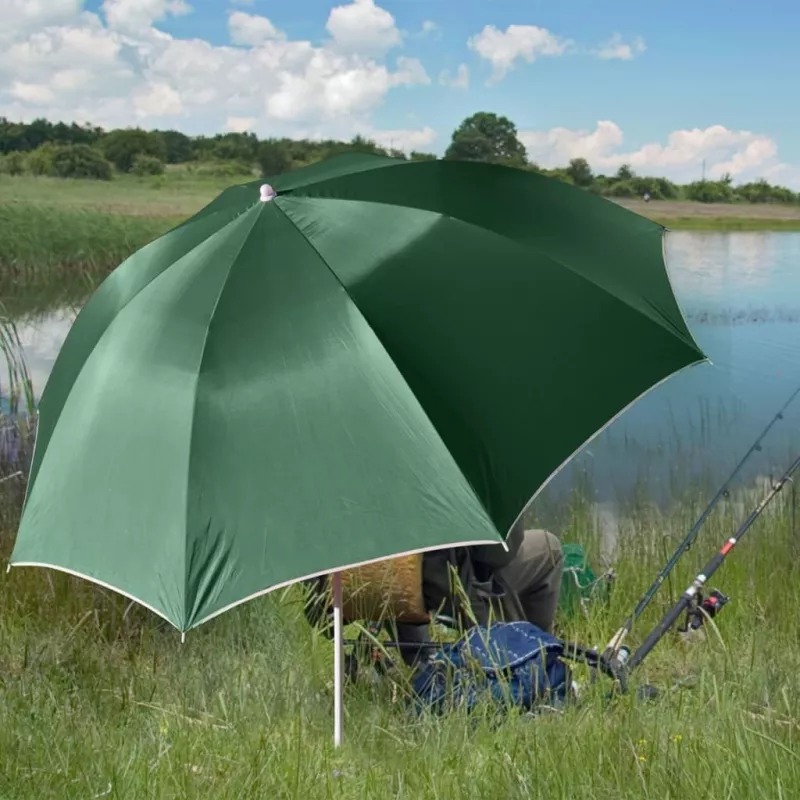 HI Umbrela de pescuit, verde, UV30, 200 cm, [],mobideco.ro