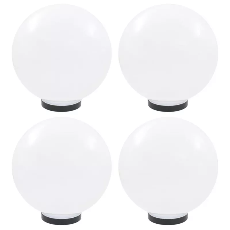 Lămpi glob cu LED, 4 buc., 30 cm, PMMA, sferic, [],mobideco.ro