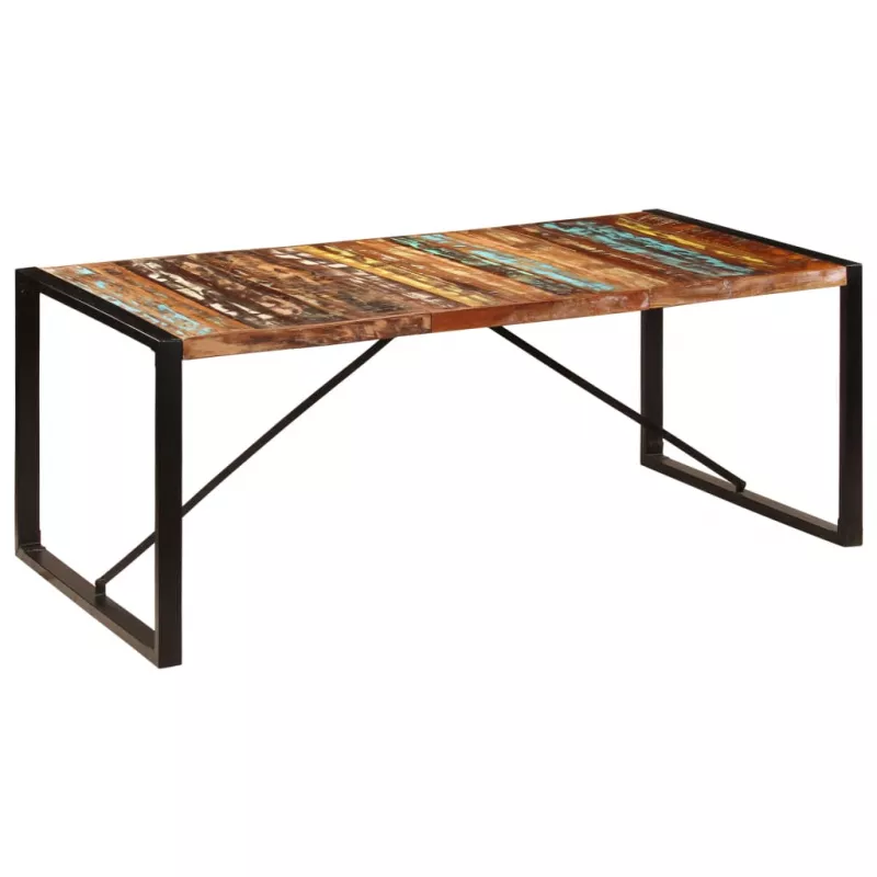 Masă de bucătărie, 200x100x75 cm, lemn reciclat de sheesham, [],mobideco.ro