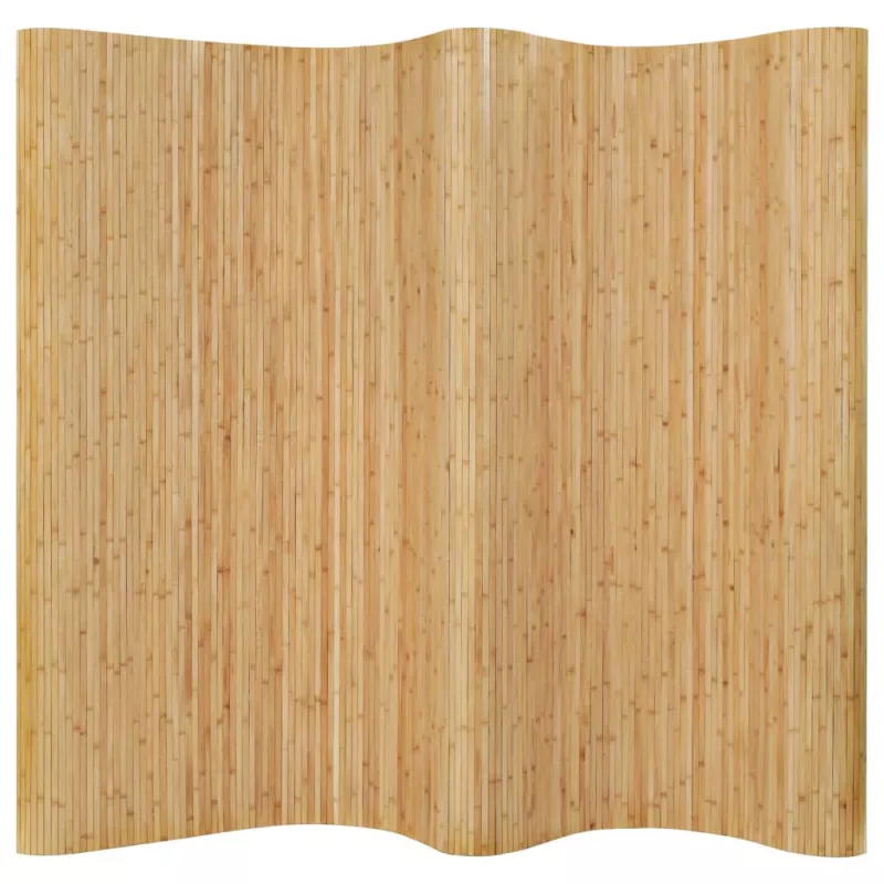 Paravan de cameră, natural, 250 x 165 cm, bambus, [],mobideco.ro