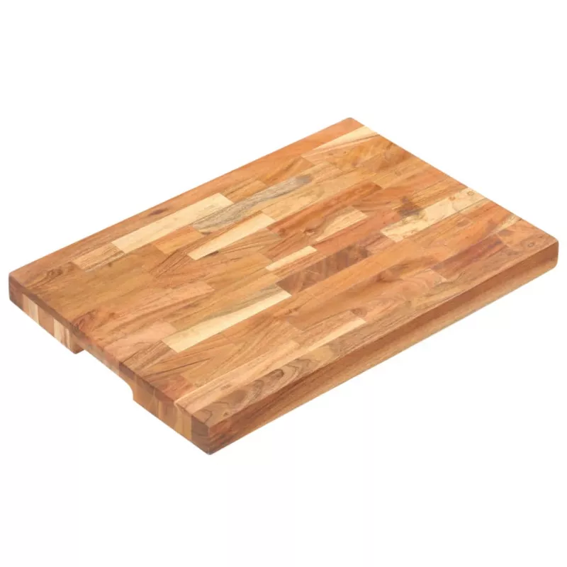 Placă de tocat, 50x35x4 cm, lemn masiv de acacia, [],mobideco.ro