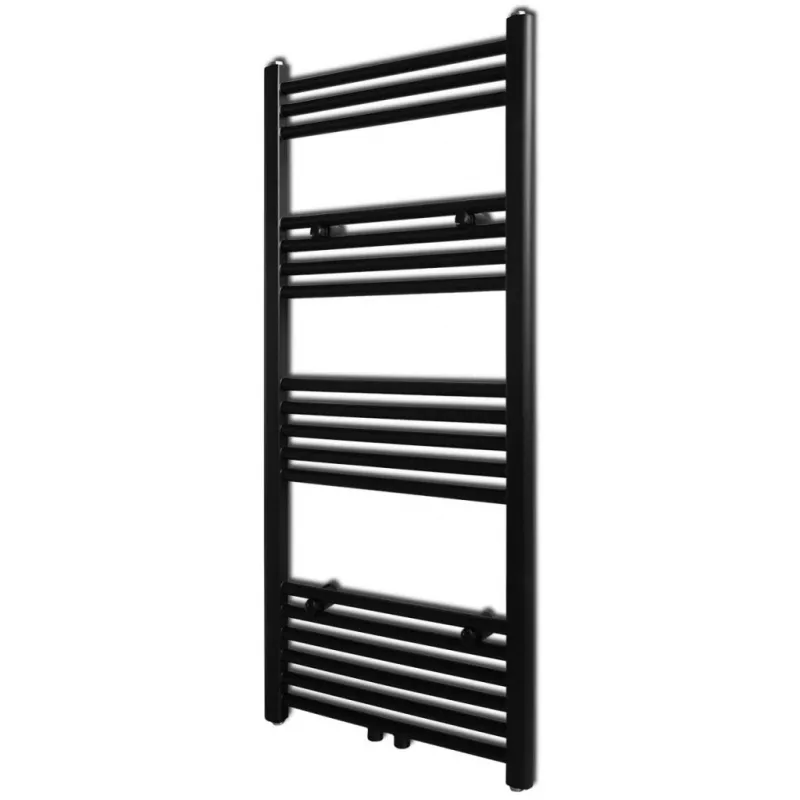 Radiator port-prosop incălzire centrală baie, drept, 500x1160mm, negru, [],https:mobideco.ro
