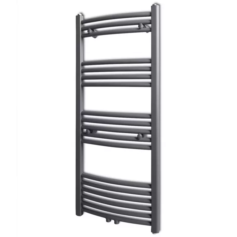 Radiator port-prosop incălzire centrală, curbat, 500 x 1160 mm, gri, [],https:mobideco.ro