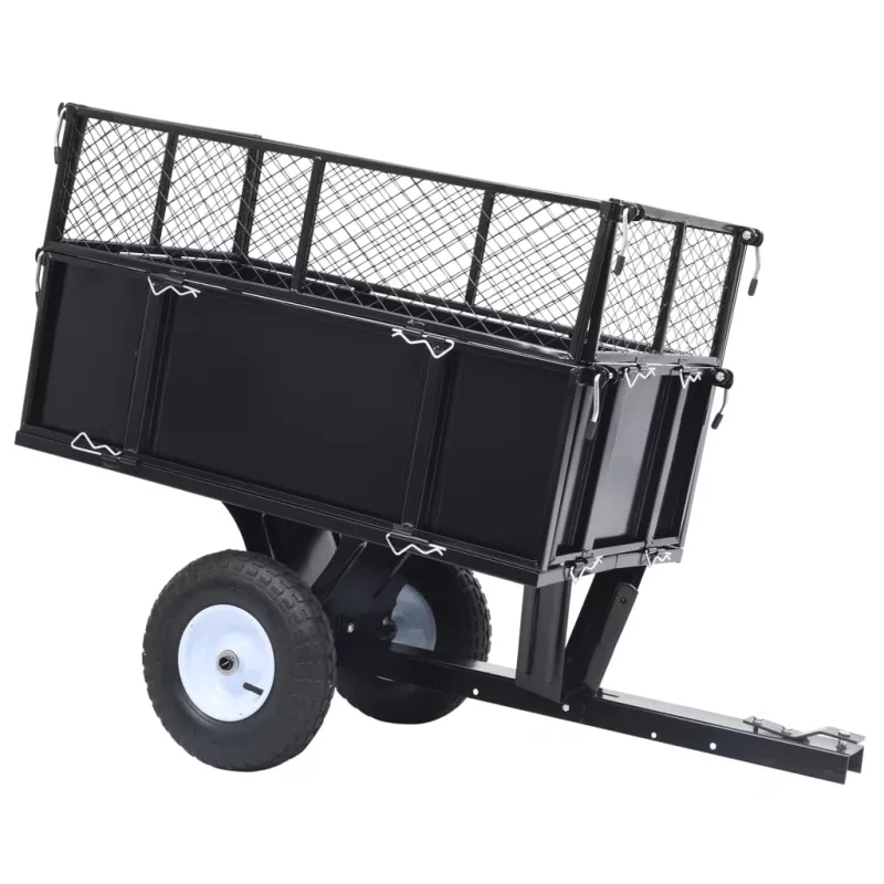 Remorcă basculantă tractor de tuns gazon, incărcătură 150 kg, [],https:mobideco.ro