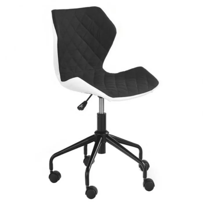 Scaun birou copii HM Matrix alb - negru, [],https:mobideco.ro