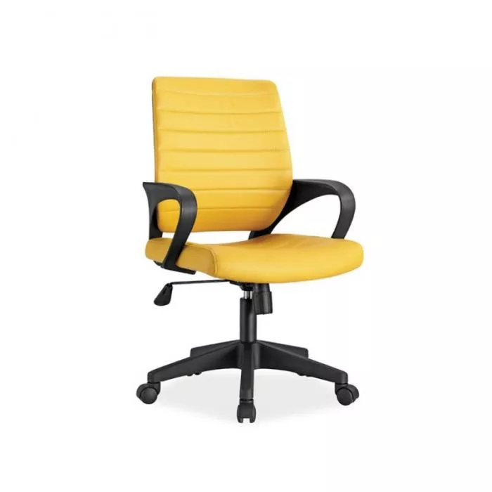 Scaun birou SL Q051 galben, [],https:mobideco.ro