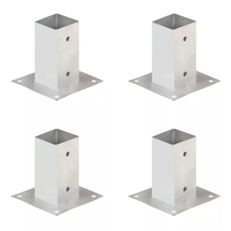 Suporți stâlp, 4 buc., metal galvanizat, 71 mm, [],https:mobideco.ro
