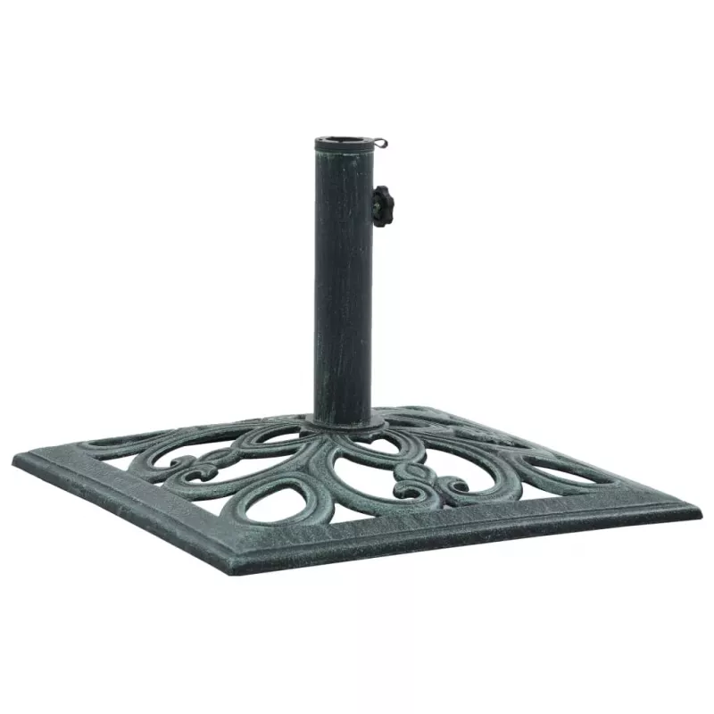 Suport de umbrelă, verde, 12 kg, fontă, 49 cm, [],https:mobideco.ro