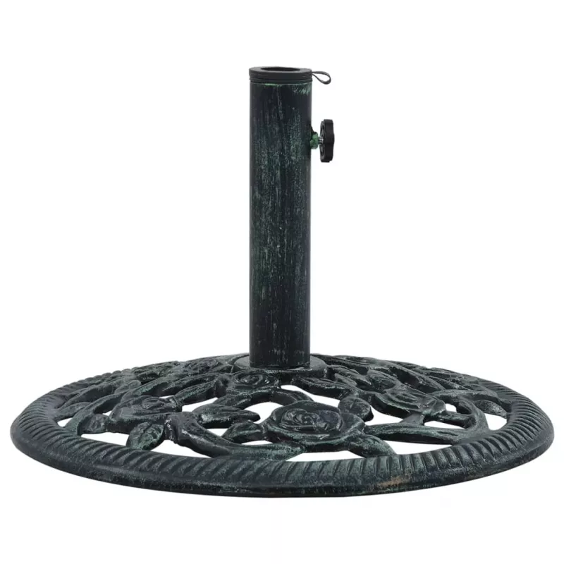 Suport de umbrelă, verde, 9 kg, fontă, 40 cm, [],https:mobideco.ro