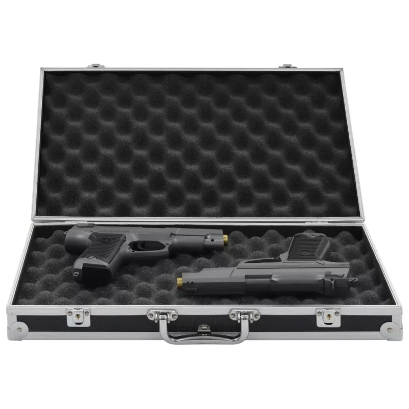 Valiză pentru armă, negru, aluminiu ABS, [],mobideco.ro