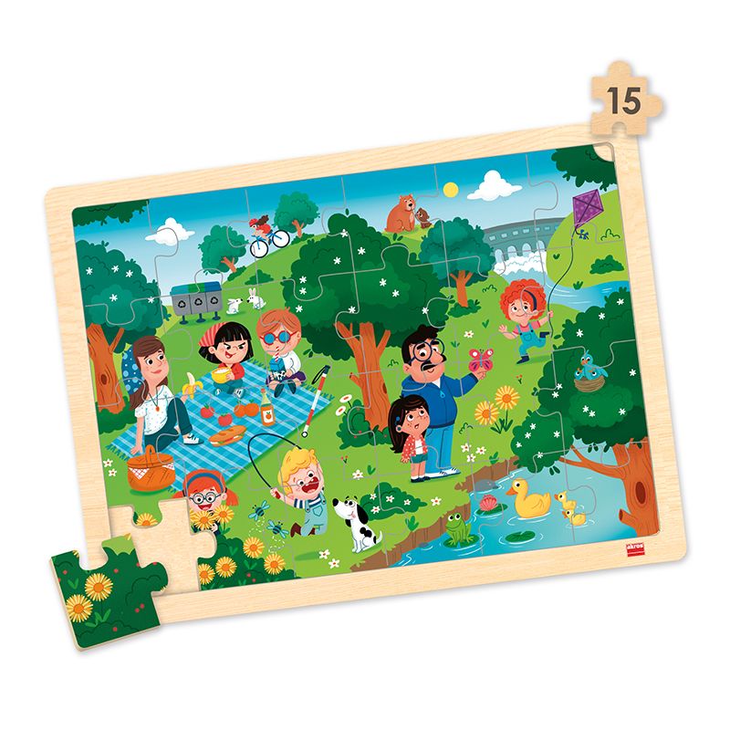 Puzzle anotimpuri Set puzzle cele 4 anotimpuri 150096 Omfal