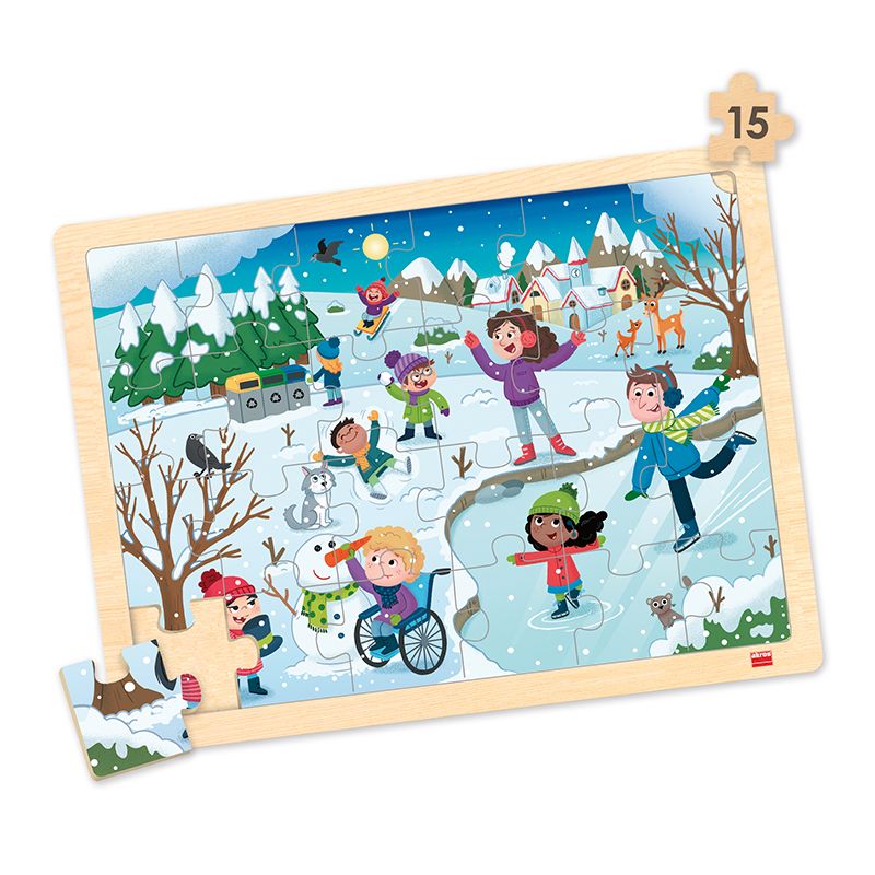 Puzzle anotimpuri Set puzzle cele 4 anotimpuri 150096 Omfal