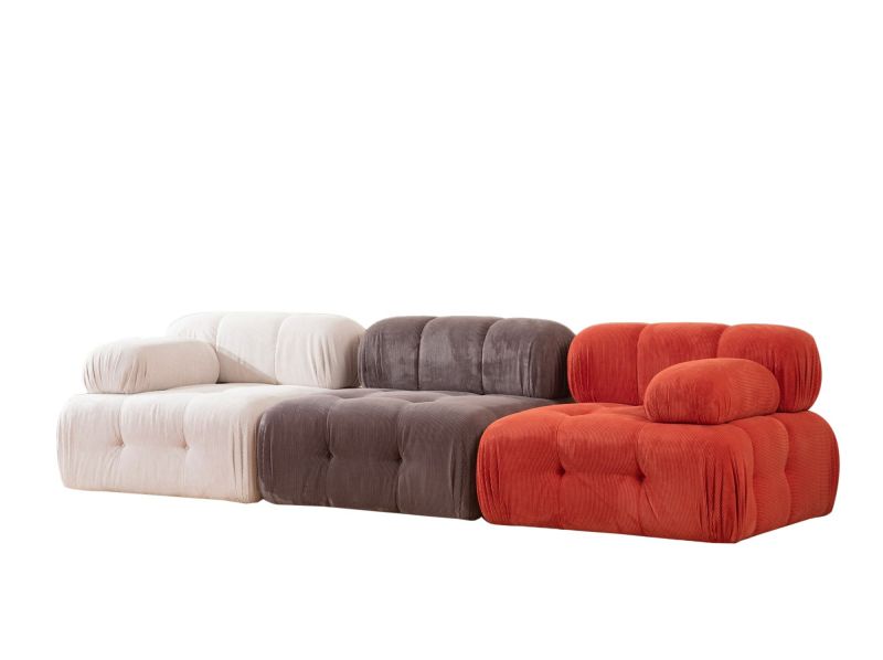 Canapea cu 3 locuri Doblo 3 Seater ( L1-O1-1R) - Multicolor