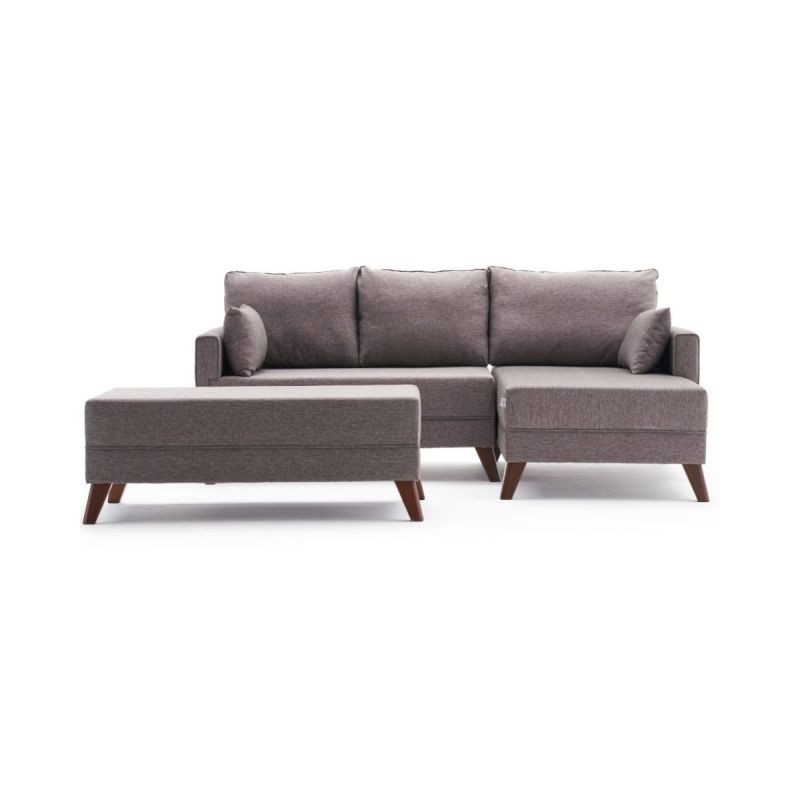 Coltar extensibil Bella Mini Corner Sofa Right - Brown