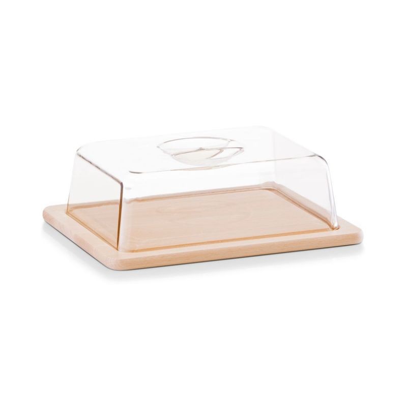 Cutie pentru branza, din lemn si plastic, 25 cm, Cheese Cover Zeller