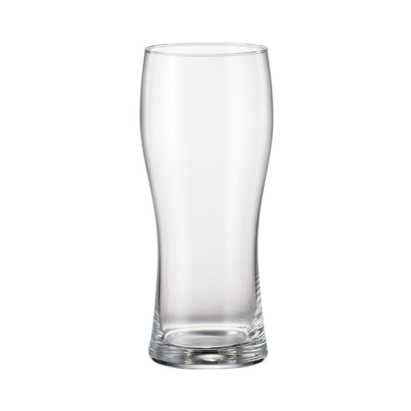Halba de bere, transparenta, din cristal de Bohemia, 500 ml, Praha Beer