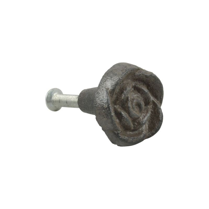Maner negru antichizat din oțel turnat Rose Esschert Design
