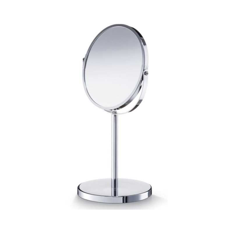 Oglinda cosmetica cu 2 fete, argintie, din metal, Ø17, Cosmetic Mirror Zeller