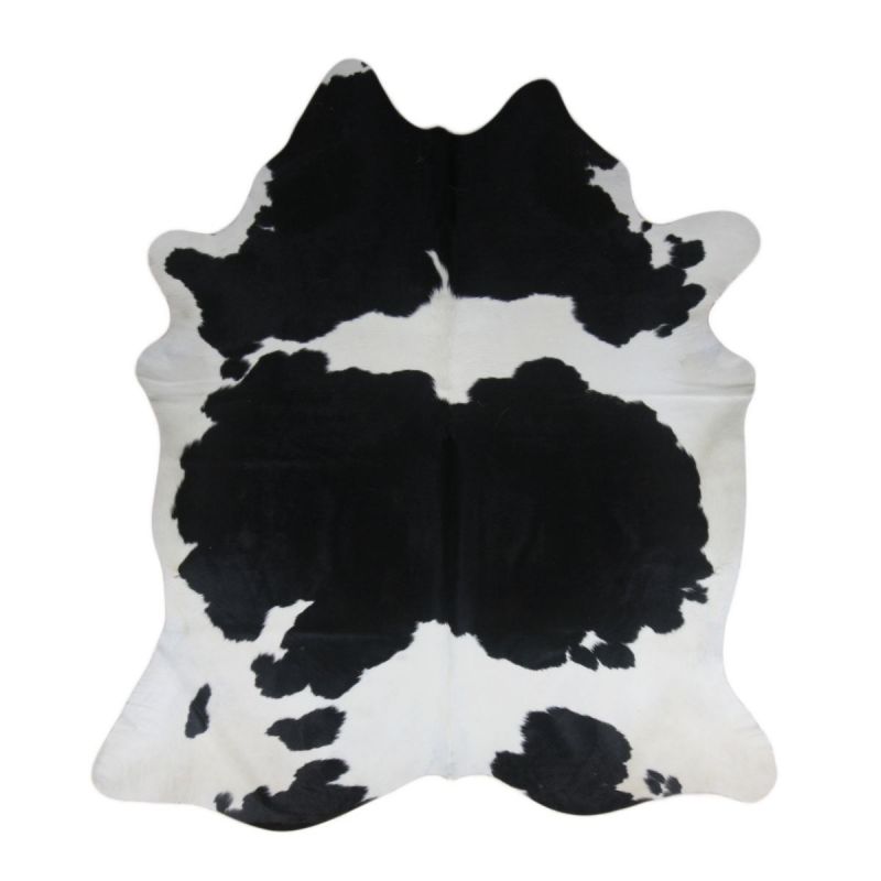 Piele naturala de vita, 2-3 m2, culoare negru cu alb