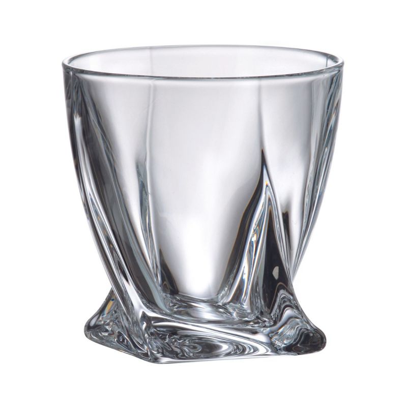 Set de 2 pahare pentru rom, transparent, din cristal de Bohemia, 340 ml, Grand 2For2