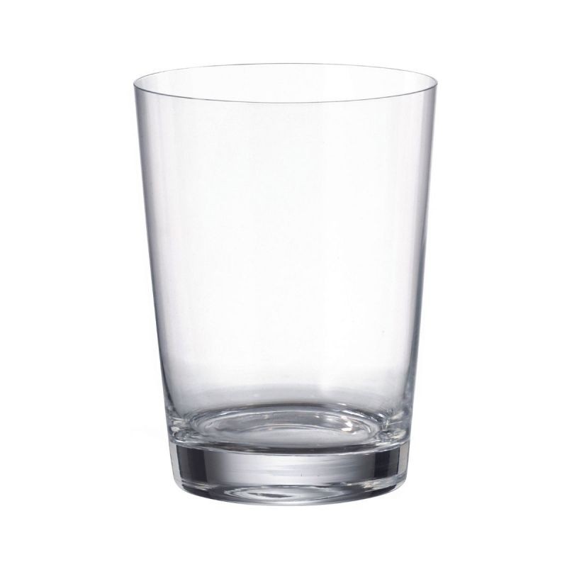 Set de 6 pahare pentru apa, transparent, din cristal de Bohemia, 500 ml, Boston