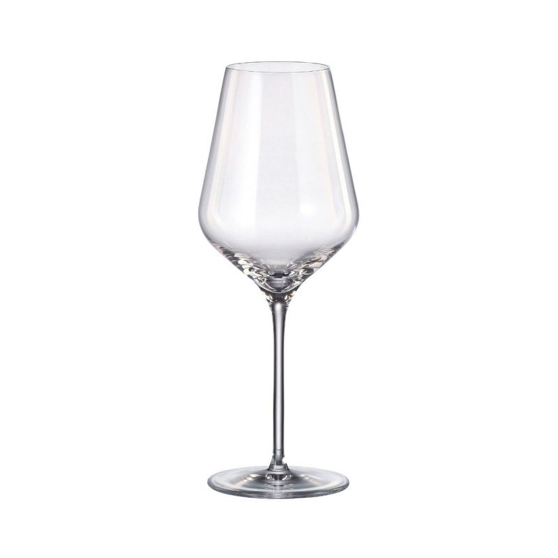 Set de 6 pahare pentru vin alb, transparent, din cristal de Bohemia, 570 ml, Louvre White Wine