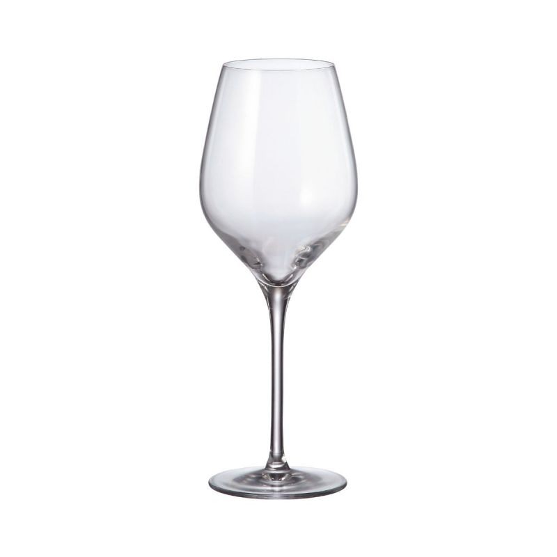 Set de 6 pahare pentru vin rosu, transparent, din cristal de Bohemia, 495 ml, Avila Red Wine
