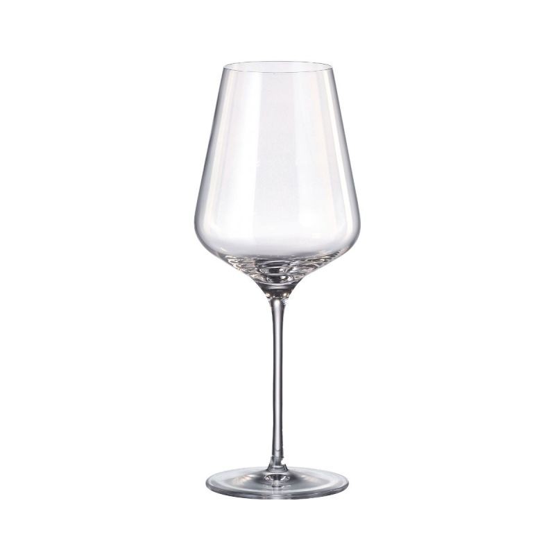 Set de 6 pahare pentru vin rosu, transparent, din cristal de Bohemia, 640 ml, Louvre Red Wine