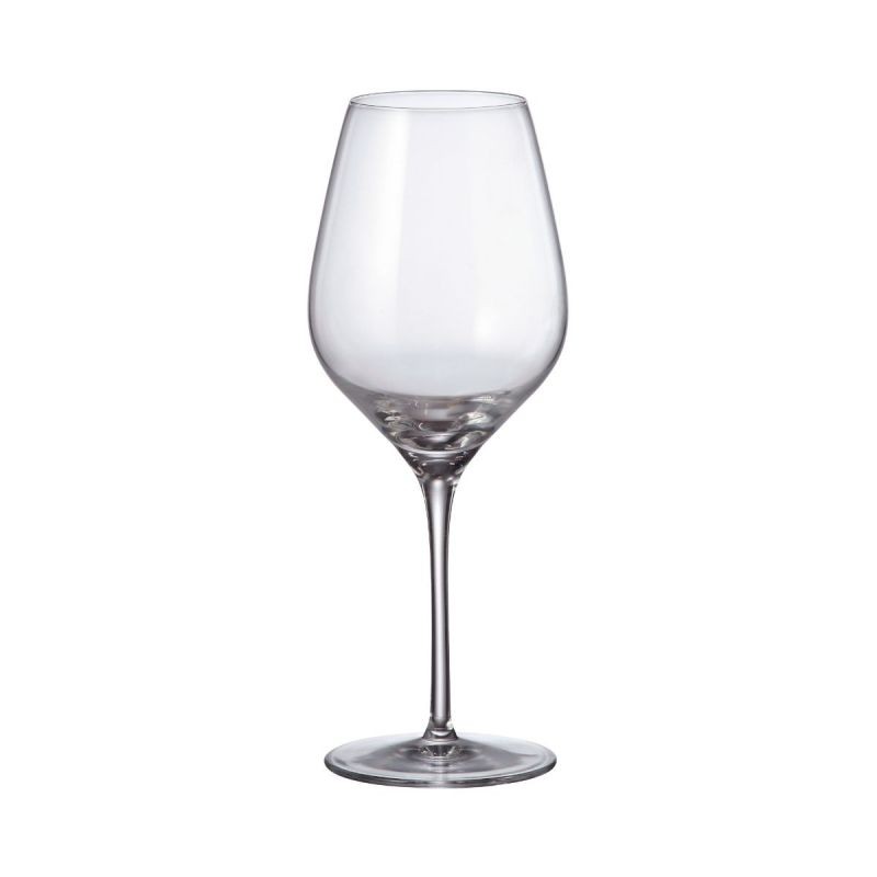 Set de 6 pahare pentru vin rosu, transparent, din cristal de Bohemia, 650 ml, Avila Bordeaux