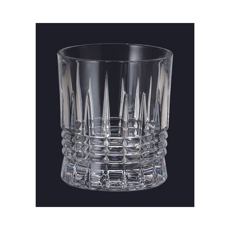 Set de 6 pahare pentru whisky, transparent, din cristal de Bohemia, 350 ml, Bohemia Whisky Coll. Pinna