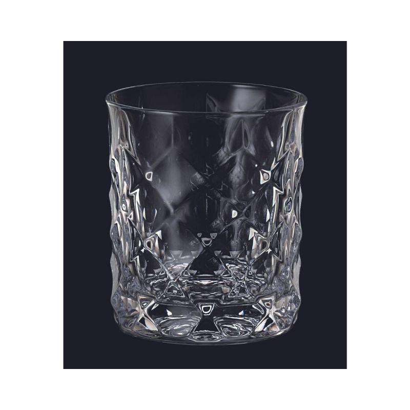 Set de 6 pahare pentru whisky, transparent, din cristal de Bohemia, 350 ml, Bohemia Whisky Coll. Tiny