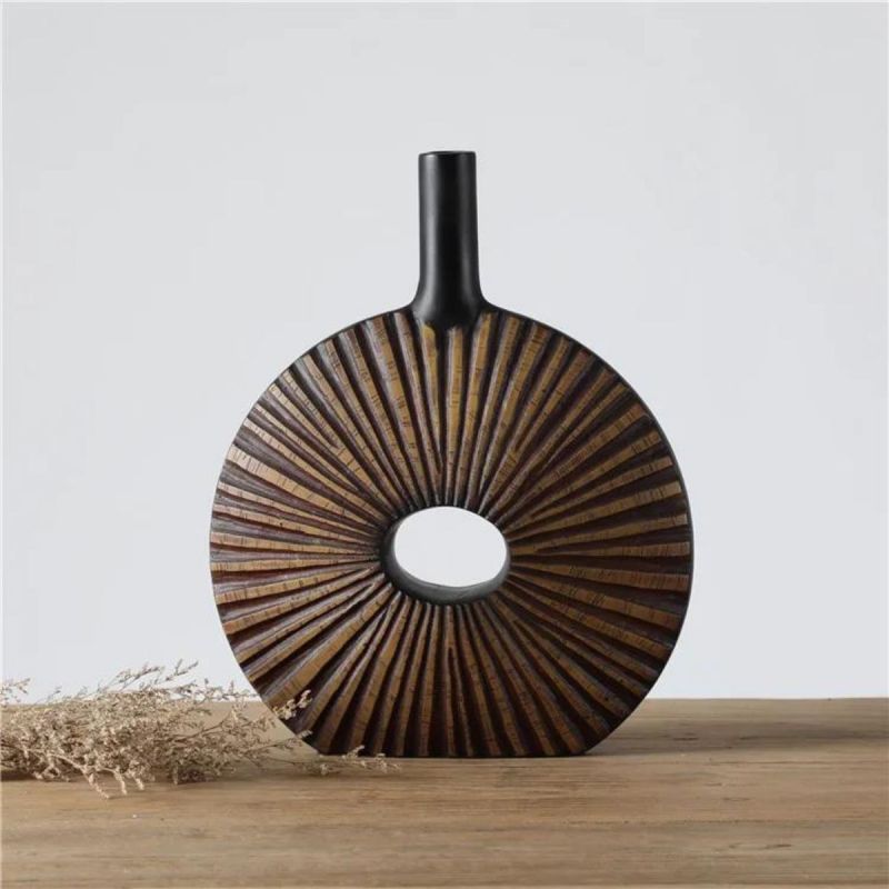 Vaza maro din polirăsină 36 cm Yazhi