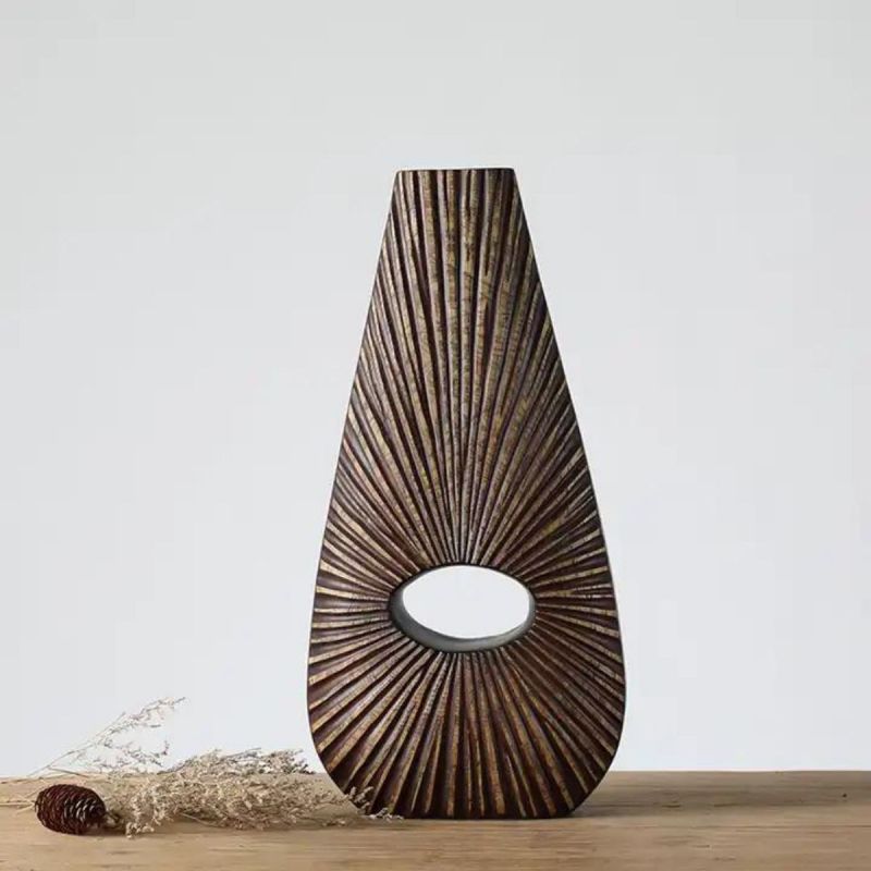 Vaza maro din polirăsină 50 cm Yazhi