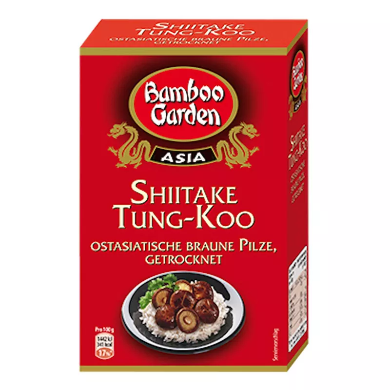 Ciuperci Shiitake uscate, 25 g, Bamboo Garden