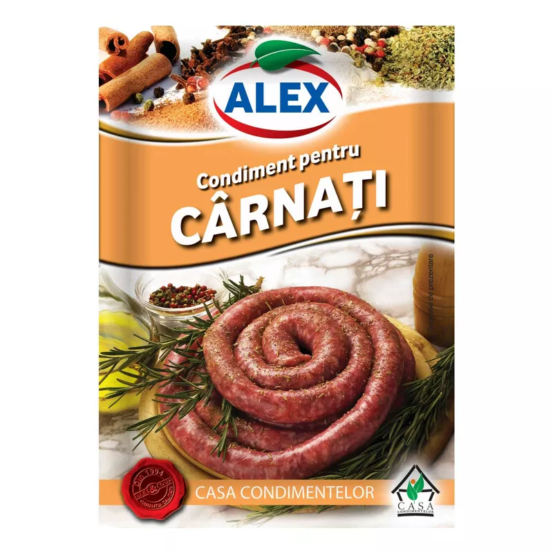Condiment pentru carnati, Alex, 18g