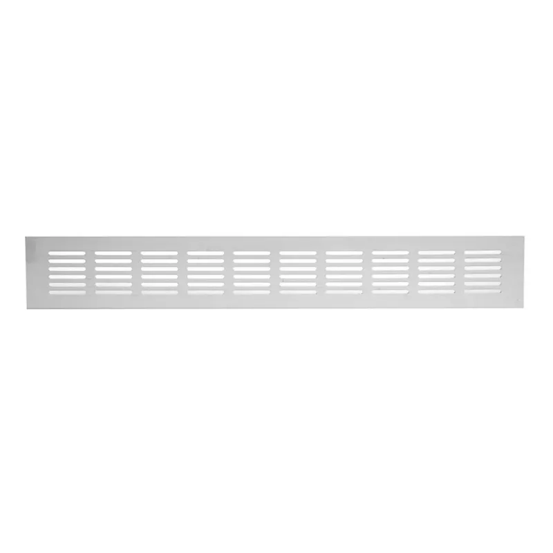 Grila dreptunghiulara pentru ventilatie, aluminiu, alb, 60 x 500 mm, [],profiline.ro