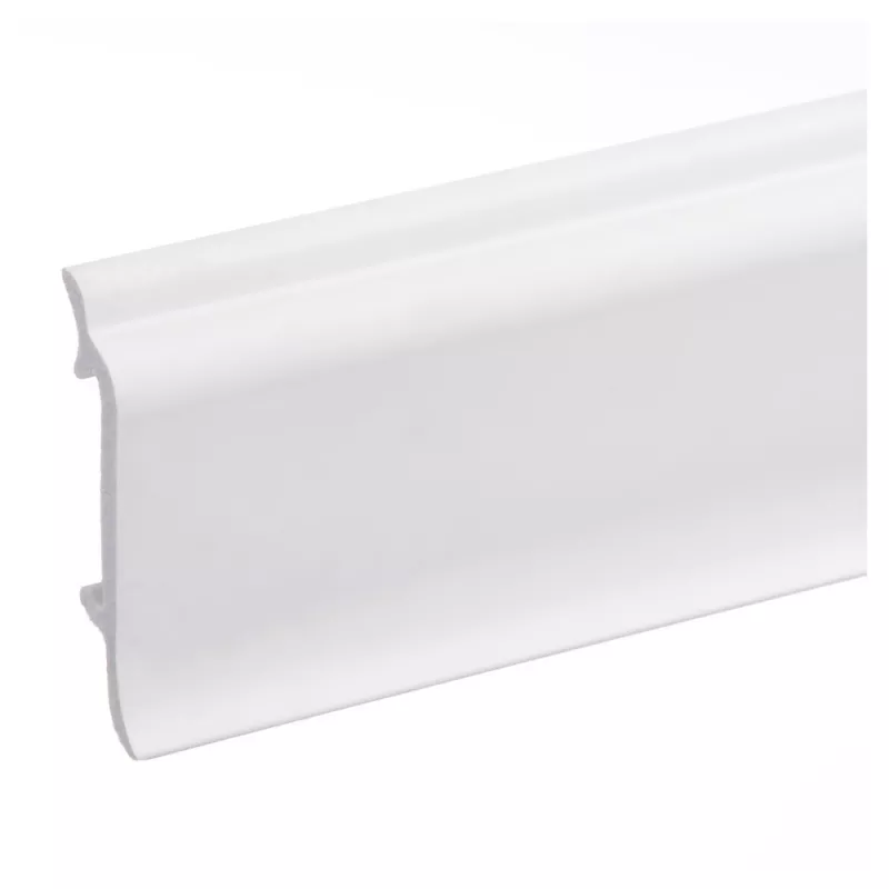 Plinta parchet compactpolimer Elegance, PC-LPC-016, alb, 2440 x 83 x 19 mm, [],profiline.ro