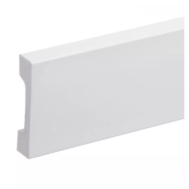 Plinta parchet compactpolimer Elegance, PC-LPC-023, alb, 2440 x 68.4 x 15.3 mm, [],profiline.ro