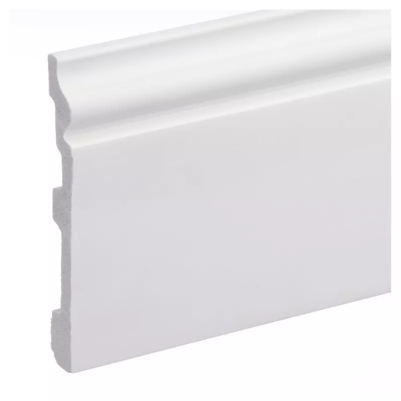 Plinta parchet compactpolimer Elegance, PC-LPC-07, alb, 2440 x 79 x 12.6 mm, [],profiline.ro