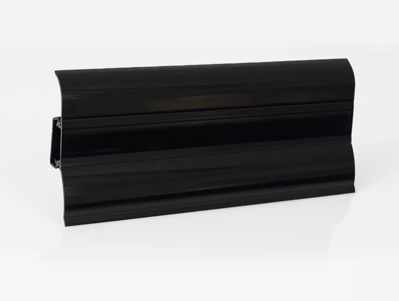 Plinta parchet PVC, cu canal cablu, Perfecta PP62-0-157, negru lucios, 2500 x 62 x 23 mm, [],profiline.ro