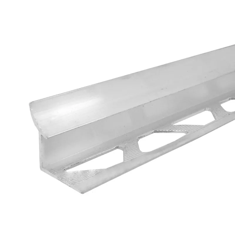 Profil aluminiu colt interior pentru gresie si faianta, PM35007A-C, natur, 10 mm, 2.5 m, [],profiline.ro