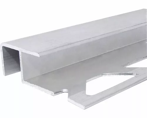 Profil aluminiu pentru treapta gresie , tip Z Mare, PM35003B, natur, 10 / 12 mm, 2 m, [],profiline.ro
