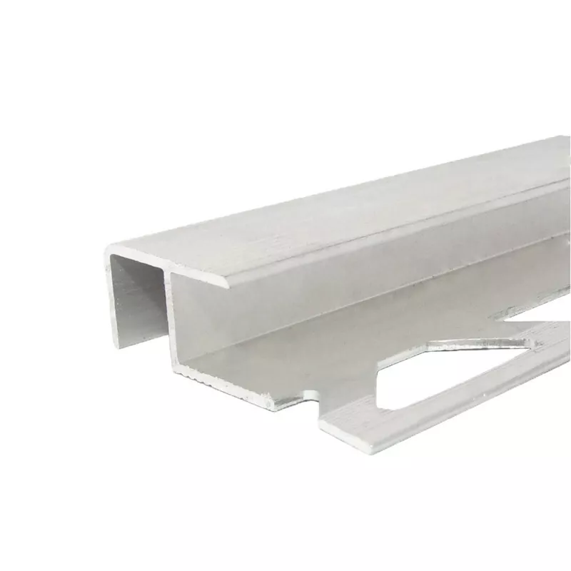 Profil aluminiu pentru treapta gresie , tip Z Mare, PM350031B, argintiu, 10 / 12 mm, 2 m, [],profiline.ro