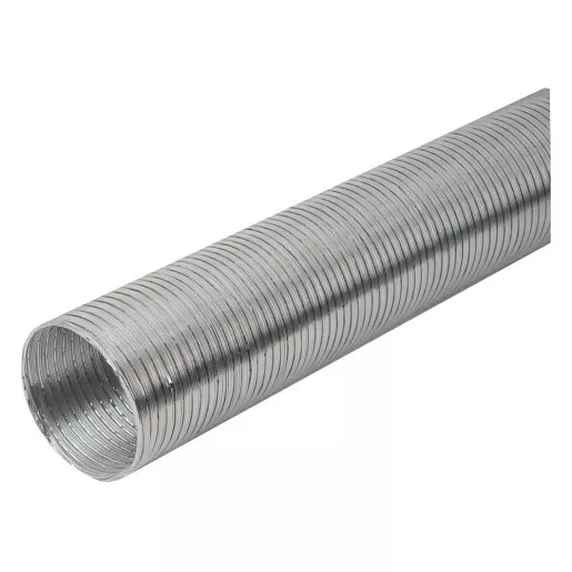 Tub flexibil din aluminiu, pentru tubulatura sistemelor de aerisire / climatizare, D 150 mm, extensibil 3 m, [],profiline.ro