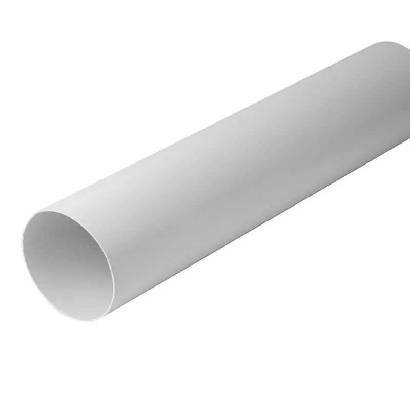 Tub ventilatie, PVC, alb, D 100 mm, L 1000 mm, [],profiline.ro