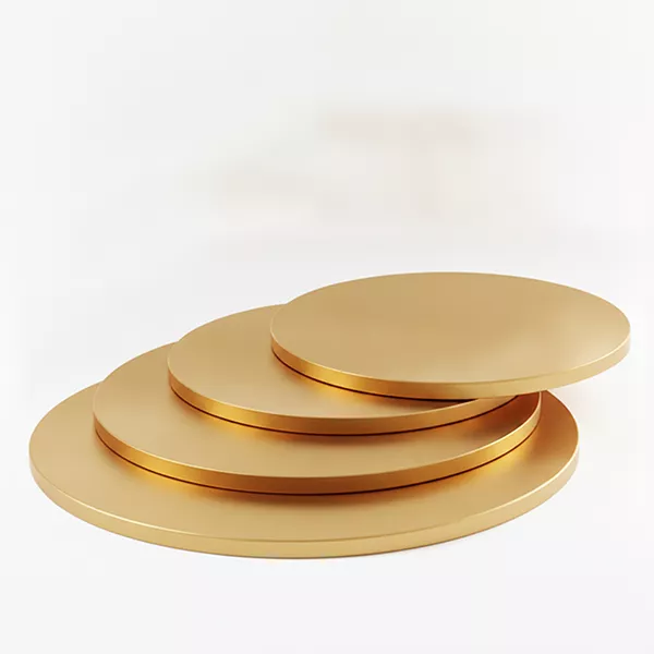 Baze rotunde - Baza rotunda aurie &oslash;24cm x h1.2cm , 5buc/set, profipacking.ro