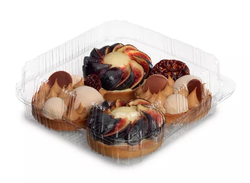 Caserole pentru tort si prajituri - Caserola prajituri 16.5x16.5x8cm 40buc/set, profipacking.ro