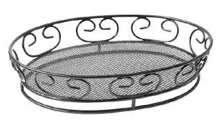 Suporti servire - Cos oval din metal 228x164x57mm 6 buc/set, profipacking.ro