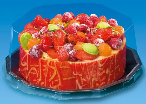 Caserole pentru tort si prajituri - Cupola tort 18cm 10buc/set, profipacking.ro