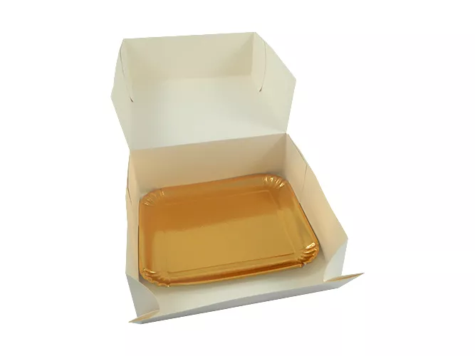 Cutii pentru tort si prajituri - Cutii si tavite 22x22x8cm 5buc/set, profipacking.ro
